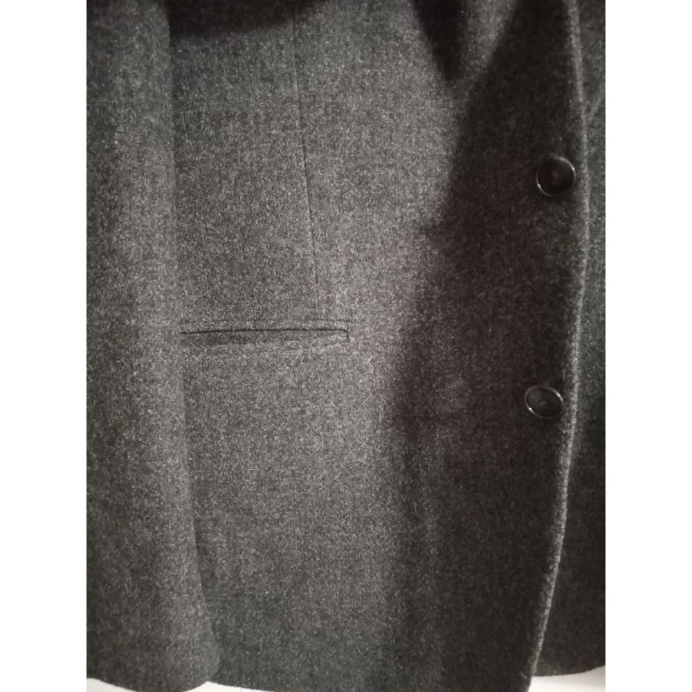 Kenneth Cole 46R Grey Wool Lined Casual Business Occasion Sport Jacket Blazer